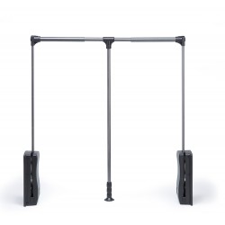 Kledinglift luxe zwart/chroom draagvermogen 15 kg  OP=OP Kledinglift luxe zwart/chroom draagvermogen 15 kg  OP=OP