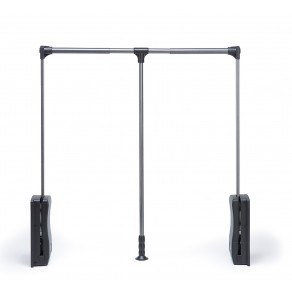 Kledinglift luxe zwart/chroom draagvermogen 15 kg  OP=OP