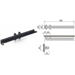 Servetto dassenhouder zwart