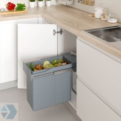 Uittrekbare inbouw afvalbak 40 liter 