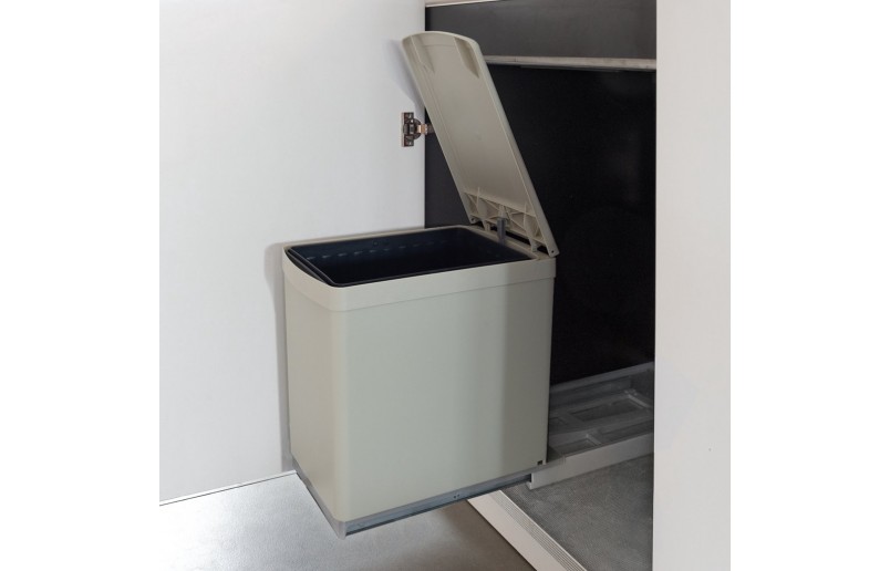 Uittrekbare inbouw afvalbak 16 liter