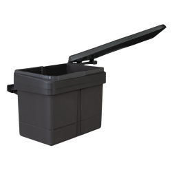 Afvalbak inbouw 15 liter antraciet
