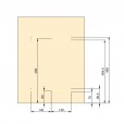 Uittrekbare inbouw afvalbak 2x35 liter antraciet 