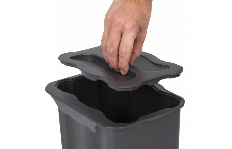 Aanrecht afvalbakje met deksel 5 liter
