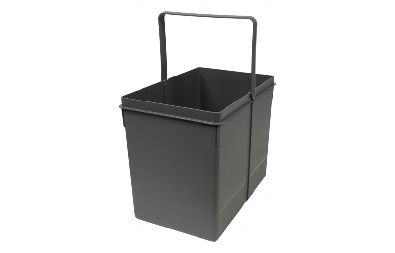 Afvalbak inbouw 15 liter antraciet