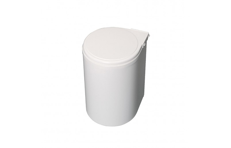 Afvalbak inbouw 13 liter wit 
