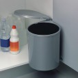 Afvalbak inbouw 13 liter grijs