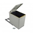 Uittrekbare inbouw afvalbak 16 liter