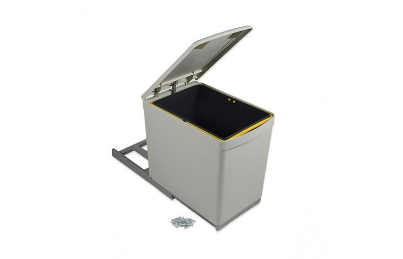 Uittrekbare inbouw afvalbak 16 liter