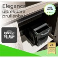 Inbouw afvalbak 16 liter - AFB16L