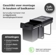 Inbouw afvalbak 2x20 liter - AFB220L