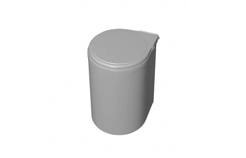 Afvalbak inbouw 13 liter grijs