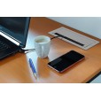 Bureaustopcontact zilver met 3 stopcontacten en 2 USB poorten