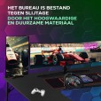 Gaminig bureau Neon recht model met hoekverbreding zwart