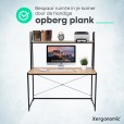 Industrieel bureau met etage 120x60x140 cm op=op