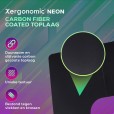 Gaminig bureau Neon recht model met hoekverbreding zwart