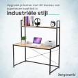 Industrieel bureau met etage 120x60x140 cm op=op