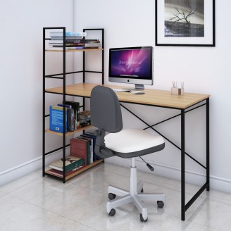 Industrieel bureau met planken 120x64x72 cm op=op