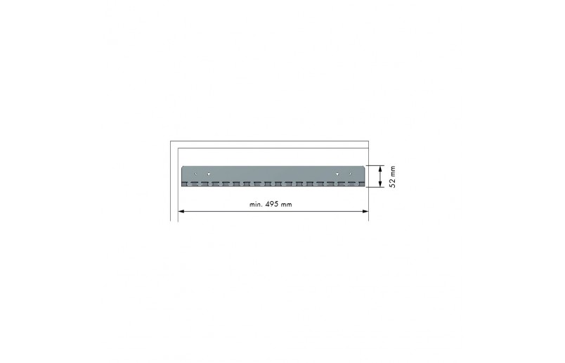 Dassenhouder / riemenhouder / handtassenhouder antraciet 