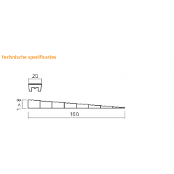 Stelwig kunststof bruin