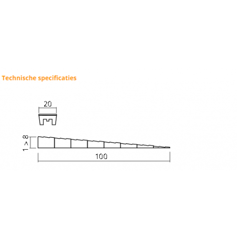 Stelwig kunststof bruin