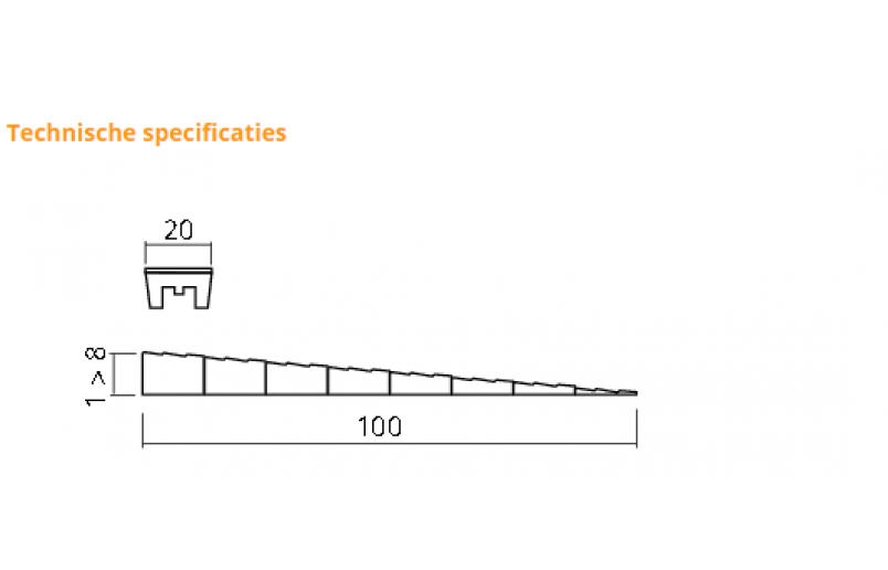 Stelwig kunststof bruin