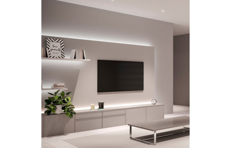 Flexibele ledstrip 2700K voor groef van 4x11 mm, lengte 5040 mm
