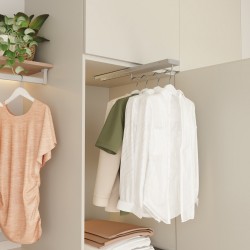 Garderobestang uittrekbaar zilver kleur  (extra zwaar model) 4 afmetingen Garderobestang uittrekbaar zilver kleur  (extra zwaar model) 4 afmetingen