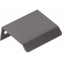 Greep curve alu grijs 45 mm