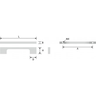 Greep Oeloe mat wit 243 mm