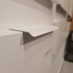 Greep Curve alu wit 200 mm