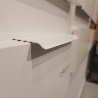 Greep Curve alu wit 200 mm
