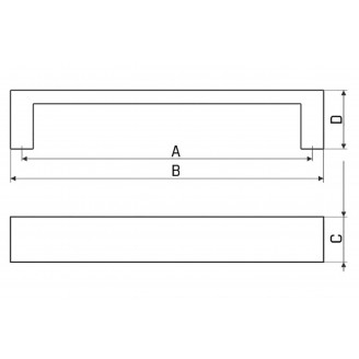 Greep Shanti mat zwart 170 mm