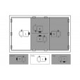 Hevel cilinderslot opschroefbaar links - rechts