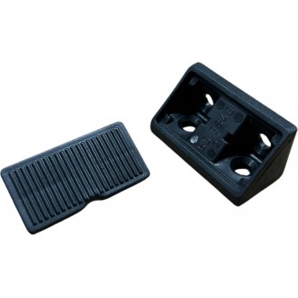 Hoekverbinder zwart, verpakking van 25 stuks