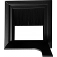 Kabeldoorvoer vierkant zwart aluminium 80 x 80 mm