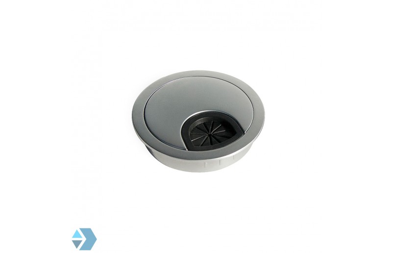 Kabeldoorvoer mat chroom ø 60mm metaal