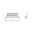 Greep Accra mat zwart 131 mm