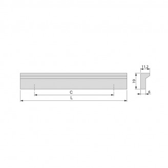Greep Bremen mat aluminium 160 mm