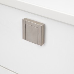 Knop Burton nikkel 40 mm