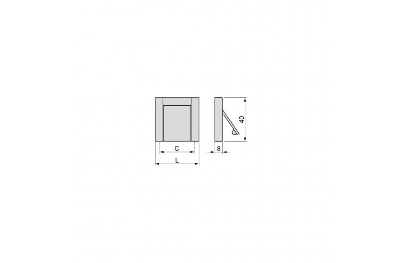 Knop Burton nikkel 40 mm