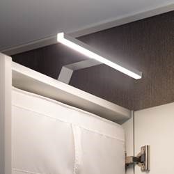 Ultra slim opbouwarmatuur voor kasten en meubels, kleur zilver  in set