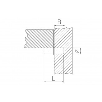 Kastplankdrager verzinkt 5 mm