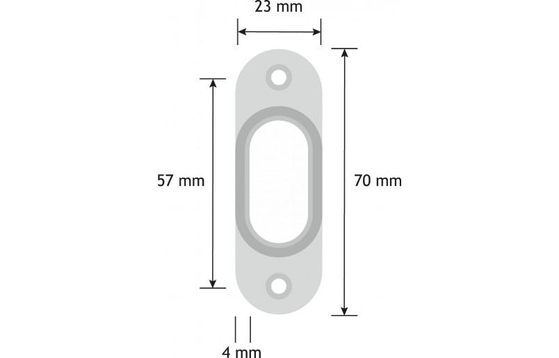 Kastroede houder zwart aluminium - KBH1175ZW