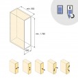 Uittrekframe voor keukenkasten met hoogte 148 cm en kastbreedte 600 mm