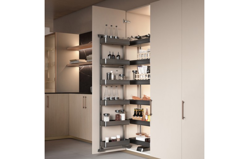 Uittrekframe voor keukenkasten met hoogte 178 cm en kastbreedte 450 mm