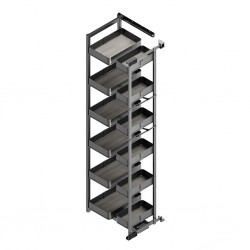 Uittrekframe voor keukenkasten met hoogte 178 cm en kastbreedte 450 mm