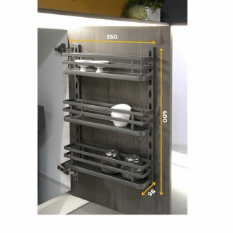 Kruidenrek voor aan de muur of in een (keuken)kast