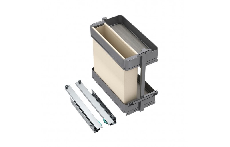 Uittrekframe met manden en broodzak voor keukenkasten met kastbreedte 300 mm