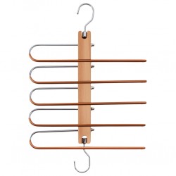 Broekenhanger voor 5 broeken horizontaal/verticaal